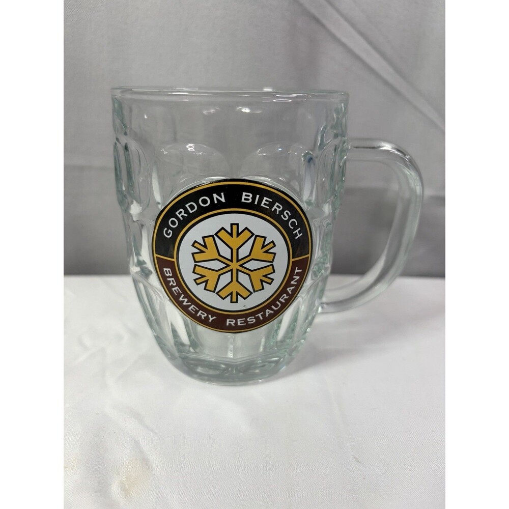 Gordon Biersch Brewery Restaurant Beer Mug Dimple Stein Glass Luminarc USA Made